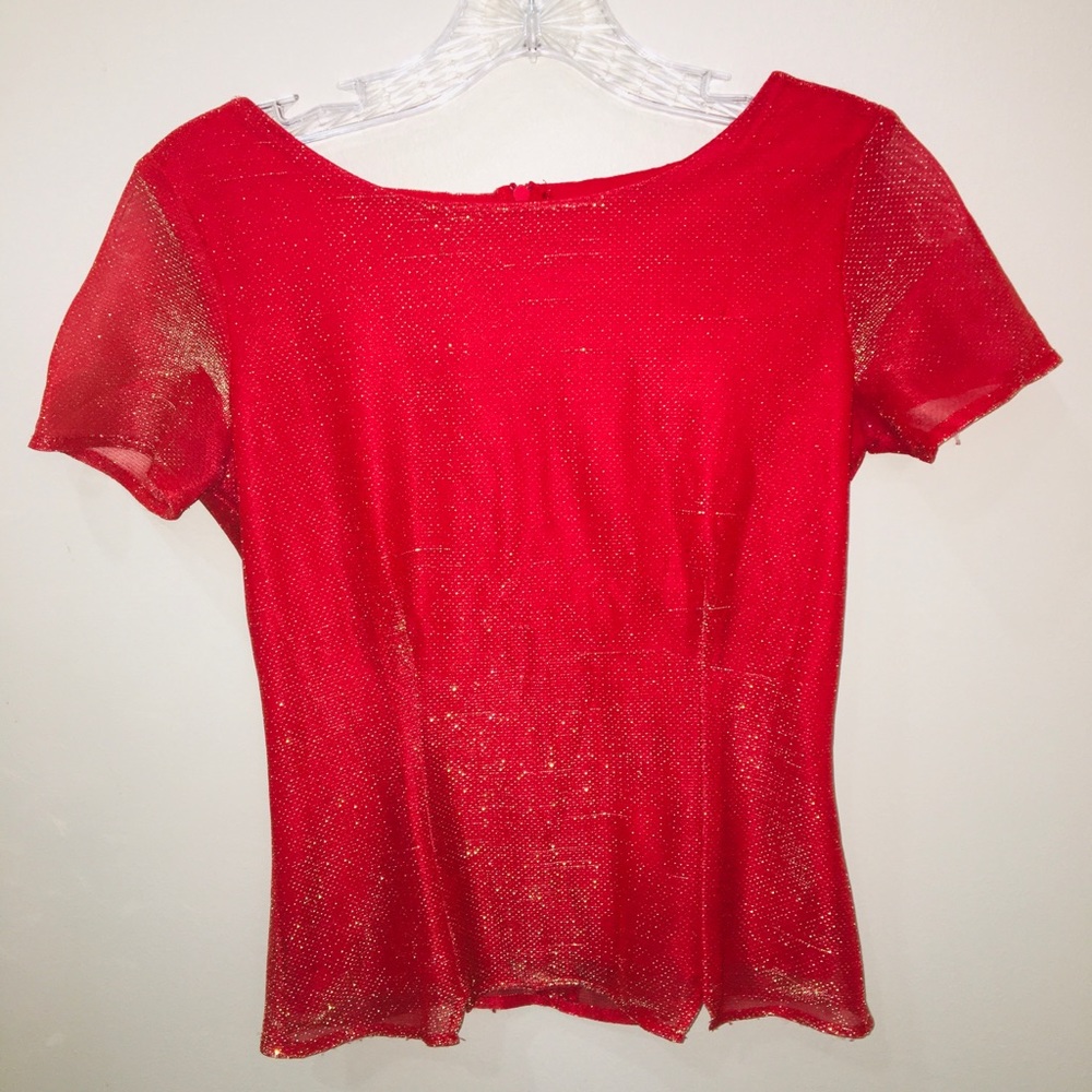 Red party shirt